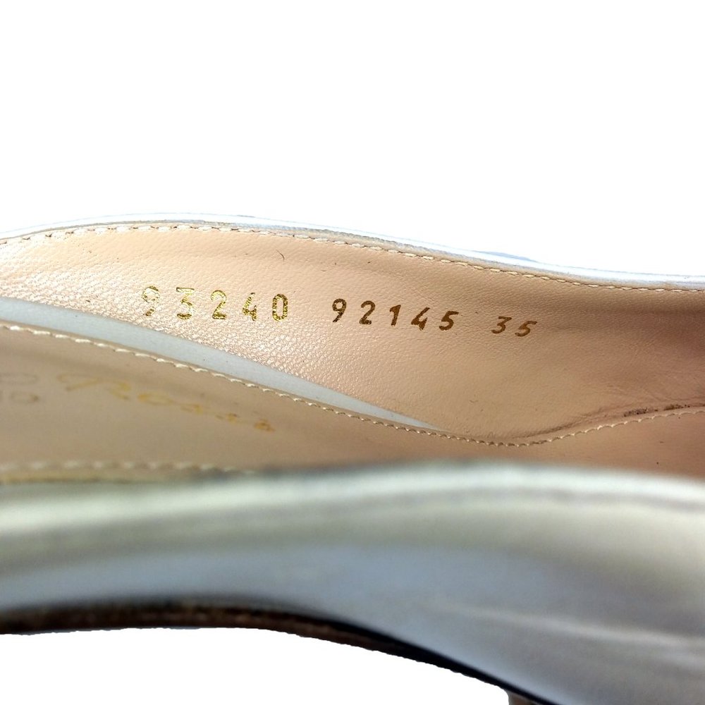 Gianvito Rossi Leather Reeve Kitten Mule 2018 Sz 4 - Picture 7 of 12